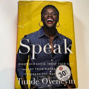 5/$20 Speak Hardcover Book By Tunde